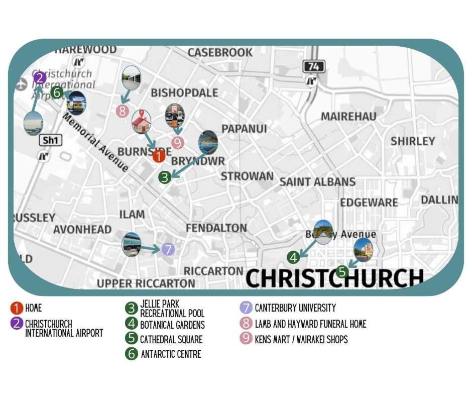 Private, Family-Friendly Home, 4Br By Airport & Free Parking Christchurch Eksteriør bilde